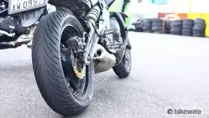 TVS Eurogrip Tyres bikewale review rear tyre4
