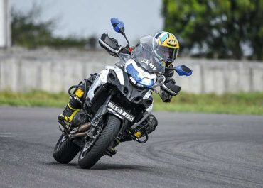 TVS Eurogrip RoadHound tyre track test review